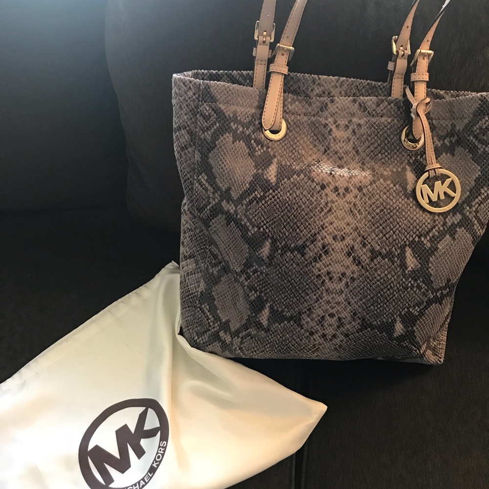 MICHAEL KORS SNAKESKIN TOTE